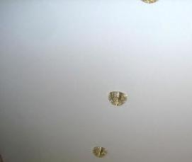 тканевые натяжные потолки белые - вариант 1