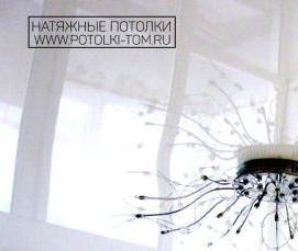 тканевые натяжные потолки белые - вариант 4
