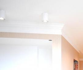 тканевые натяжные потолки белые - вариант 3