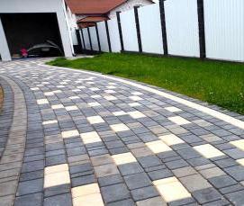 тротуарная плитка 2 цвета - тип 4