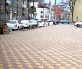 тротуарная плитка формы ромб - модель 2