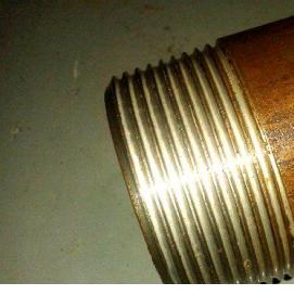 труба нержавеющая с резьбой - модель 4