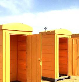 туалетная кабина пластиковая без бака - вариант 1