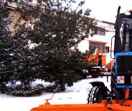 уборка снега МТЗ-82 - вариант 1