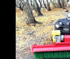 уборка снега щеткой - вариант 2