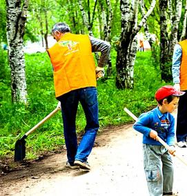 уборка территории дома - вариант 1