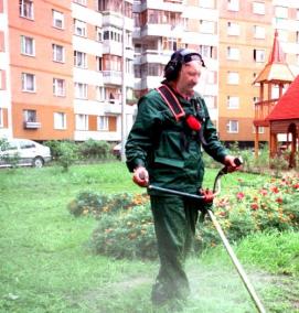 уборка территории дома - вариант 3