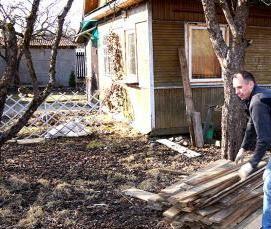 уборка участка и вывоз мусора - модель 4