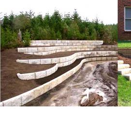 уголковая подпорная стенка - вариант 1