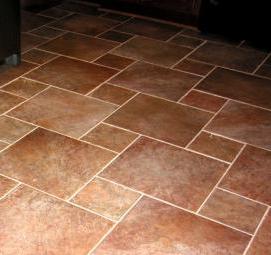 укладка керамической плитки на пол - тип 1