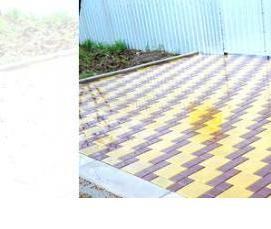 укладка тротуарной плитки без щебня - вариант 1