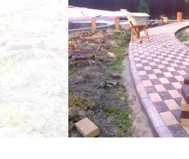 укладка тротуарной плитки без щебня - вариант 3