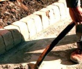 укладка тротуарной плитки без щебня - вариант 2