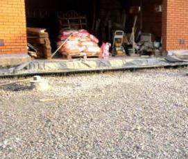 укладка тротуарной плитки на отсев - модель 4