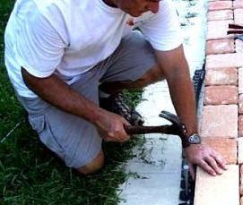 укладка тротуарной плитки на пескобетон - модель 4