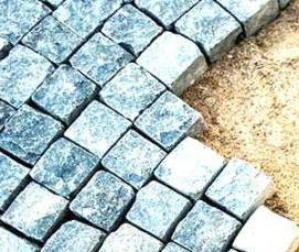 укладка тротуарной плитки на песок с цементом - модель 1