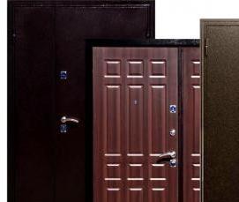 уличные двустворчатые входные двери - вариант 2