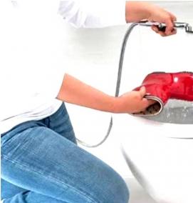 установка гигиенического душа скрытого монтажа - модель 3