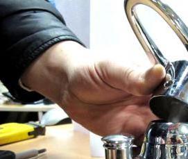 установка гусака на смеситель - тип 3