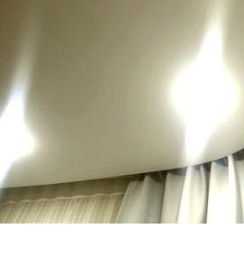 установка карниза для штор на натяжной потолок - модель 1