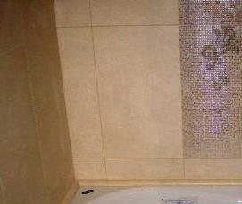 установка керамической ванны - тип 1