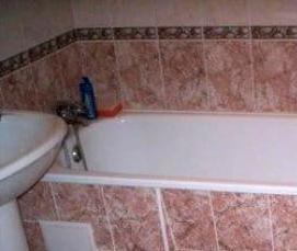 установка керамической ванны - тип 4