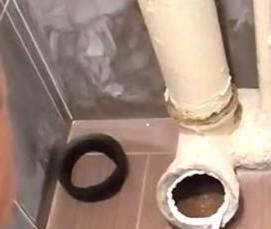 установка манжеты на унитаз - модель 1