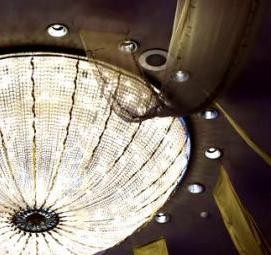 установка потолочных светильников - вариант 1