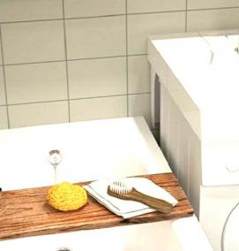 установка раковины над стиральной машиной - модель 3