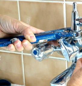 установка смесителя на борт - модель 3