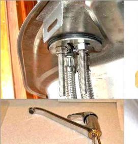 установка смесителя на борт - модель 2