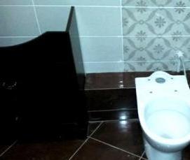 установка советского унитаза - вариант 1