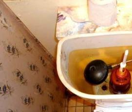 установка советского унитаза - вариант 2