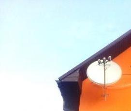 установка спутниковой антенны на даче - вариант 1