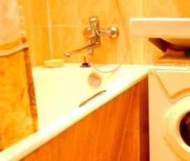 установка стиральной машины под раковину - модель 2