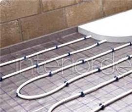 установка теплых полов ванной комнате - тип 4