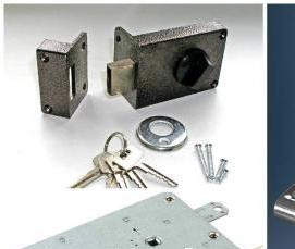 установка замков на двери подъезда - тип 1