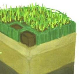 устройство искусственного газона - модель 2