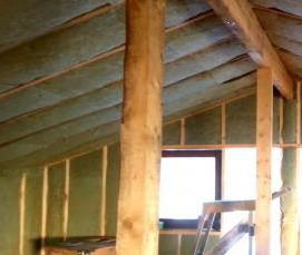 утепление деревянных перегородок - вариант 1