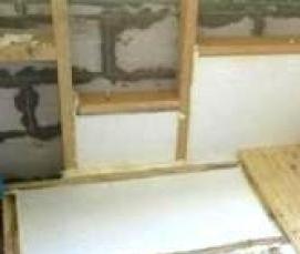 утепление лоджии пенопластом - вариант 1