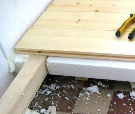 утепление лоджии полистиролом - вариант 3