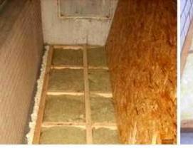 утепление лоджии полистиролом - вариант 2