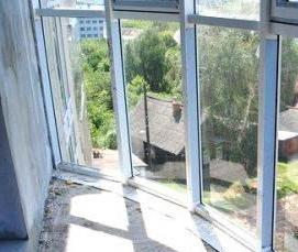 утепление панорамного остекления - вариант 4