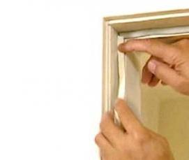 утеплитель коробки двери - вариант 3