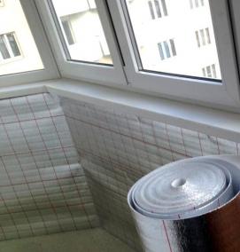 утеплитель на пол балкона - тип 4