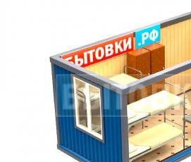 Вагон бытовка металлическая - модель 4