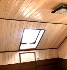 Вагонка черного цвета - модель 1