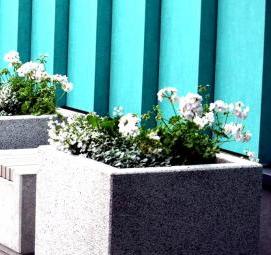 Вазоны для цветов уличные металлические - модель 4