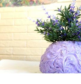 Вазоны из гипса для сада - вариант 1