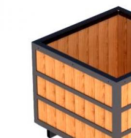 Вазоны квадратные уличные - вариант 3